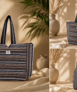 Alternative view of Handcrafted Cotton Tote Bag | Handloom Jute & Pure Cotton