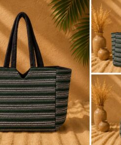 Handcrafted Cotton Tote Bag | Handloom Jute & Pure Cotton