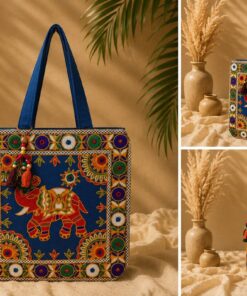 Handcrafted Embroidered Tote Bag | Rajasthani Cotton
