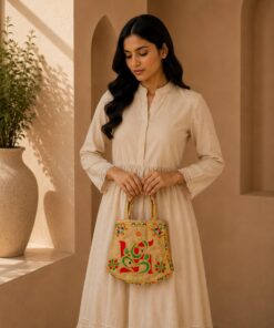 Alternative view of Handmade Tote Bag with Rajasthani Embroidery | Artisan Crafted