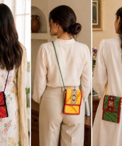 Alternative view of Handcrafted Mobile Sling Bag | Ethnic Fabric Crossbody
